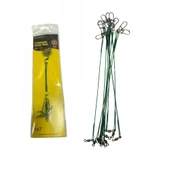 Powerex 15cm 10'lu Paket Çelik Tel  Klipsli Bilyeli Fırdöndülü - 1