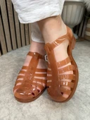 Kadın Çocuk Deniz Ayakkabısı Plaj Havuz Rafting Jel Görünümlü Şeritli Kaydırmaz Taban Sandalet 309 - 7