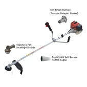 Mikawa X800 Evo Easy Start Kawasaki TJ5E Motorlu Benzinli Yan Tırpan 3.0 Hp - 2