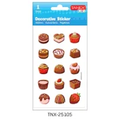 Tanex Kids Sticker Puffy Pasta Serisi 15 Parça (25105) - 1