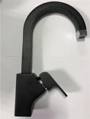 ORKA MİX KUĞU LAVABO BATARYASI SİYAH - 1