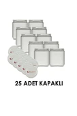Paşabahçe 425 cc Cam Kavanoz Kapaklı 25 Li Paket Konserve - 1