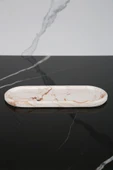 Dekoratif Oval Sunum Tepsisi Tabağı Sunumluk 9x23 Cm - 3