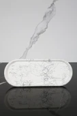 Dekoratif Oval Sunum Tepsisi Tabağı Sunumluk 9x23 Cm - 1