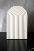 Mermer Desenli El Yapımı Beton Sunum Tabağı Dekoratif Sunumluk 30 Cm - 3