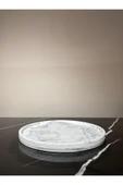 Mermer Desenli Sunum Tepsisi Yuvarlak Sunum Tabağı Sunumluk 28 Cm - 7