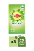 Lipton Yumuşak İçimli Yeşil Çay Süzen Poşet 3 x 20 li - 1