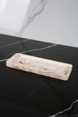 Dekoratif Sunum Tepsisi Tabağı Beton Sunumluk 10x25 Cm Beton Gri - 2