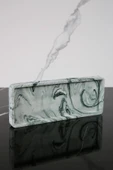 Dekoratif Sunum Tepsisi Tabağı Beton Sunumluk 10x25 Cm Beton Gri - 1