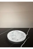 Mermer Desenli Sunum Tepsisi Yuvarlak Sunum Tabağı Sunumluk 28 Cm - 6