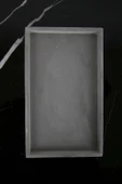 Mermer Desenli Beton Sunum Tabağı Dekoratif Sunumluk Sunum Tepsisi 15x25 Cm - 2