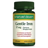 Natures Bounty Gentle Iron 17 mg 60 Kapsül - 1