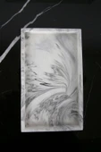 Mermer Desenli Beton Sunum Tabağı Dekoratif Sunumluk Sunum Tepsisi 15x25 Cm - 2