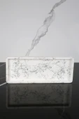 Dekoratif Sunum Tepsisi Tabağı Beton Sunumluk 10x25 Cm Beton Gri - 3