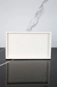 Mermer Desenli Beton Sunum Tabağı Dekoratif Sunumluk Sunum Tepsisi 15x25 Cm - 1