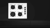 TEKA GBE 64002 WH BEYAZ 4 GÖZLÜ 60 CM. ANKASTRE CAM OCAK - 5