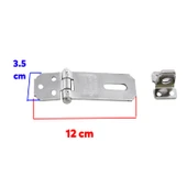 Sandık Kutu 35 Lik Menteşeli Kilit  Askısı Kilit Aparatı Krom Renk Tosba Kilit Asma thumbnail 3