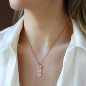 Kutup Yıldızı Rose Gold Asansörlü Gümüş Kolye thumbnail 3