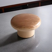 Bohem Düğme Kulp Açık Ceviz Renk 10 ADET Mobilya Mutfak Dolap Dolabı Çekmece Kulpu Kulbu Plastik thumbnail 7