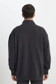 Riders by Lee   Erkek Regular Fit Normal Kesim Dik Yaka Asfalt Siyahı Sweatshirt  LL99RFONS - 5