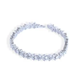 Çiçek Zirkon Taşlı Su Yolu Gümüş Bileklik thumbnail 3