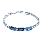 Lacivert Çift Renkli Çelik Erkek Bileklik thumbnail 1