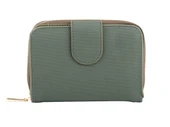 Bagacar Haki Fermuarlı Kare Kadın Cüzdan thumbnail 4