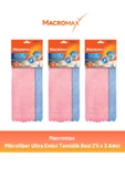 Macromax Ultra Emici Mikrofiber Temizlik Bezi 2'li x 3 Adet - 1