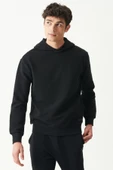 Riders by Lee  Erkek Regular Fit Kapüşonlu Şardonlu Siyah Sweatshirt L222710001S - 1