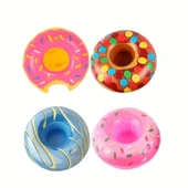 2 Adet, Yaratıcı Şişme İçecek Tutucuları, Yüzen Şişme Bardak Tutucuları İçecek Altlıkları - 2