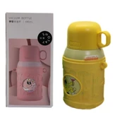 Shotay Cartoon Çelik Termos Matara Çocuk 480Ml Sarı - 1