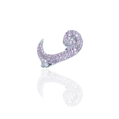 Vav Harfli Pembe Taşlı Gümüş Yüzük thumbnail 4