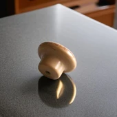 Bohem Düğme Kulp Açık Ceviz Renk 10 ADET Mobilya Mutfak Dolap Dolabı Çekmece Kulpu Kulbu Plastik thumbnail 8