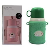 Shotay Cartoon Çelik Termos Matara Çocuk 480Ml Yeşil - 1