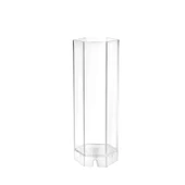 Poli Karbon Mum Kalıbı Altı Köşeli  15 CM 6239 - 1