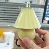 Poli Karbon Mum Kalıbı Mini Masa Lambası Şekli Mum Kalıbı 6228 - 4