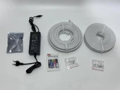RGBIC Tuya Wifi Bt Silikon Neon Rgb Led Şerit IP67 10 Metre - 3