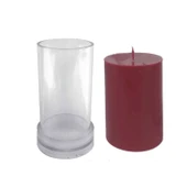 Poli Karbon Silindir  Mum Kalıbı  11,5X7,5 - 1