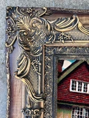 Brugge'de Bir Park Adlı İran Tebriz Halı Tablo 95x75cm - Duvar Halı Kilim Tablo thumbnail 6