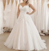 Dantelli Çiçek Güpürlü Gelinlik 33 Beden - 1