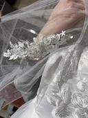 Dantelli Çiçek Güpürlü Gelinlik 33 Beden - 3