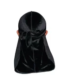 Kadife Kumaş Unisex Drugs Bandana Siyah - 4