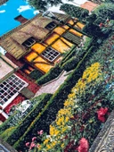 Brugge'de Bir Park Adlı İran Tebriz Halı Tablo 95x75cm - Duvar Halı Kilim Tablo thumbnail 4