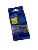 Esnek Laminasyonlu Etiket 6mm (Siyah - Sarı) - 1