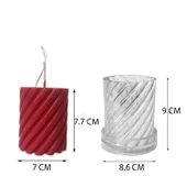 Poli Karbon Mum Kalıbı Mika Sert Plastik Burgulu Mum Kalıbı 8,6X9 CM 6234 thumbnail 3