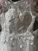 Dantelli Çiçek Güpürlü Gelinlik 33 Beden - 2