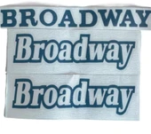 RENAULT 9 - BROADWAY KAĞIT YAZI ÖN ÇAMURLUKLAR VE ARKA BAGAJ YAZI - 1