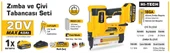 Sgs 5165 Akülü Zımba ve Çivi Çakma Tabanca Makinası 20 Volt - 6