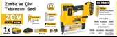 Sgs 5165 Akülü Zımba ve Çivi Çakma Tabanca Makinası 20 Volt - 3