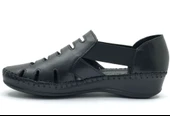 Venüs Malin Hakiki Deri Comfort Ortopedik Kadın Sandalet - 8